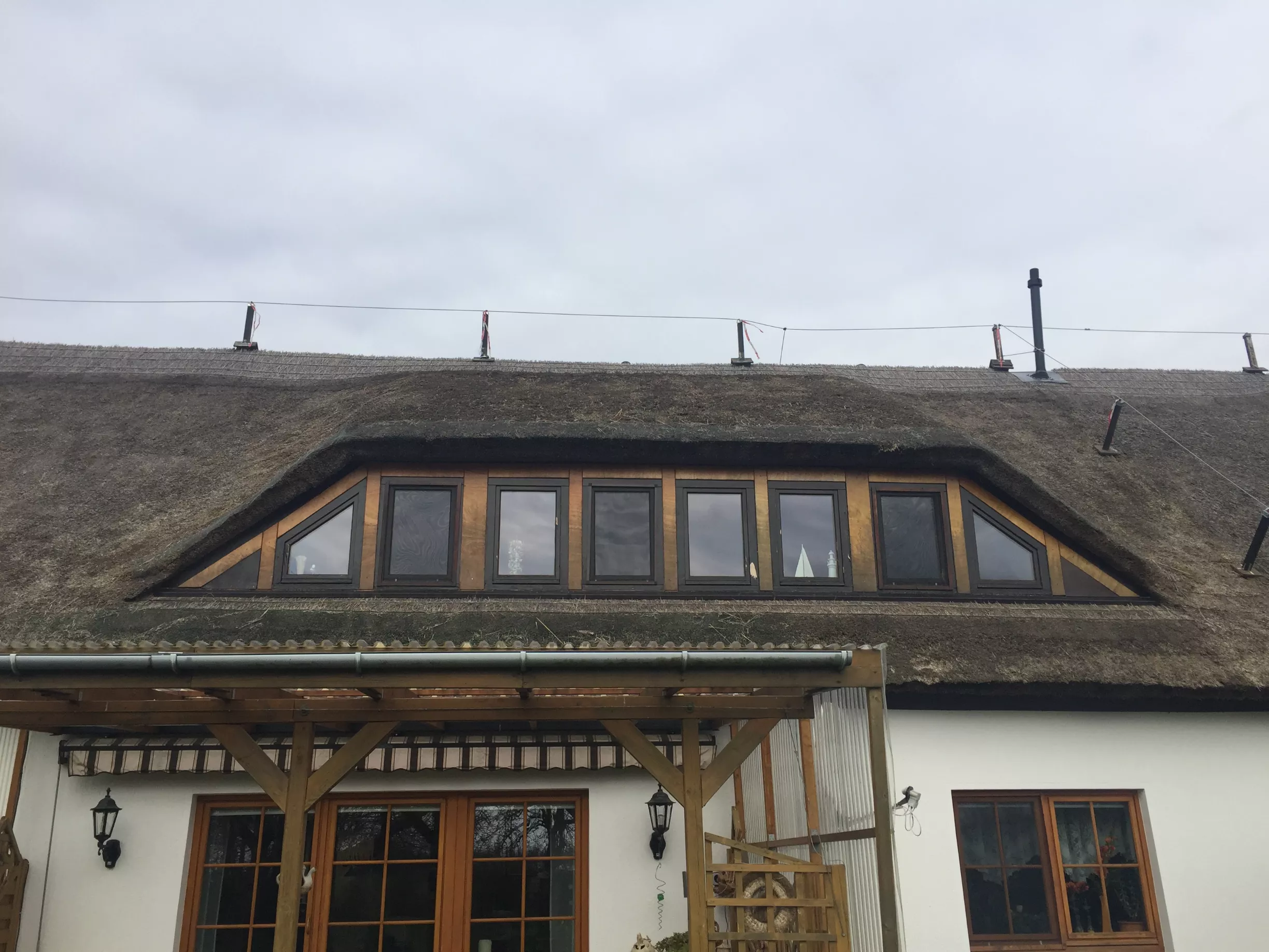 Renovierung von Fenstern einer Dachgaube vorher
